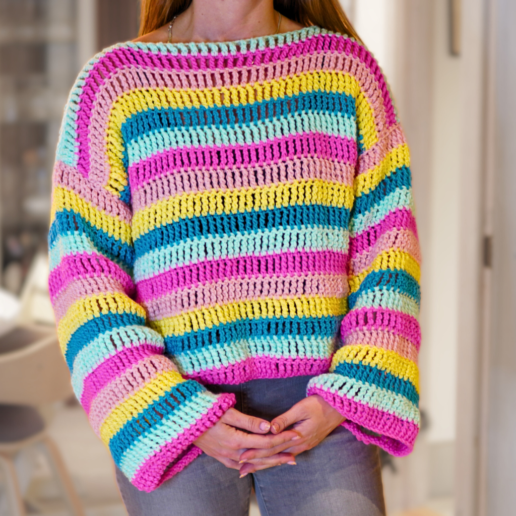 Hæklet sweater